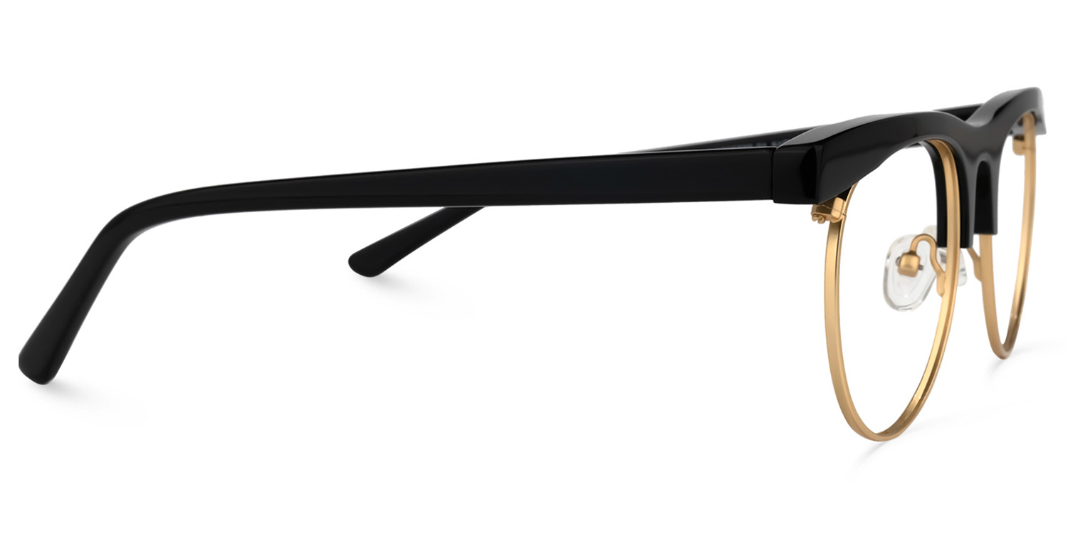 Kenyetta Browline Black Glasses | ZEELOOL UK2