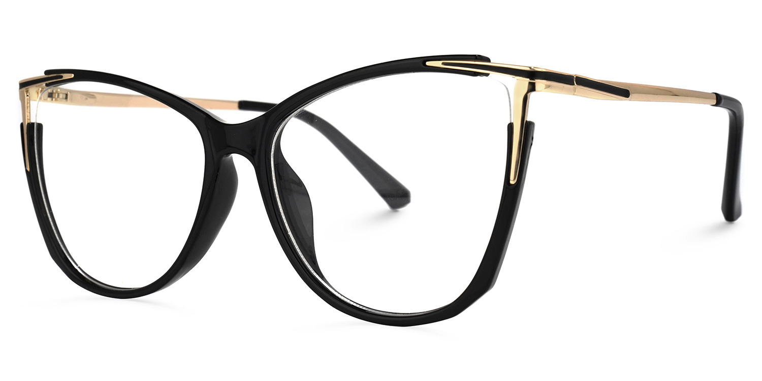 Yomary Black Cateye Frame Glasses | ZEELOOL UK3