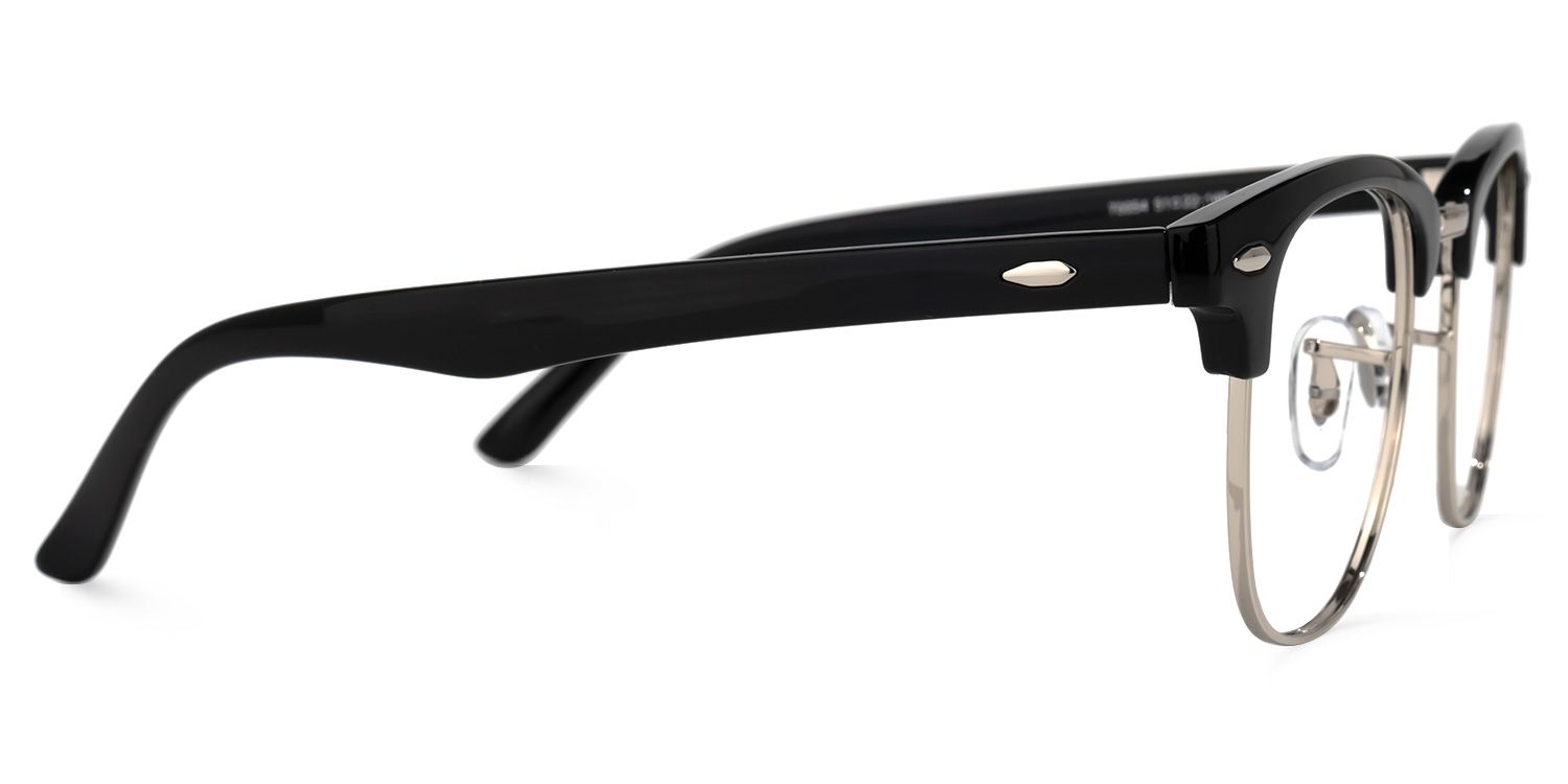 Hacker Browline Black Glasses | ZEELOOL UK2