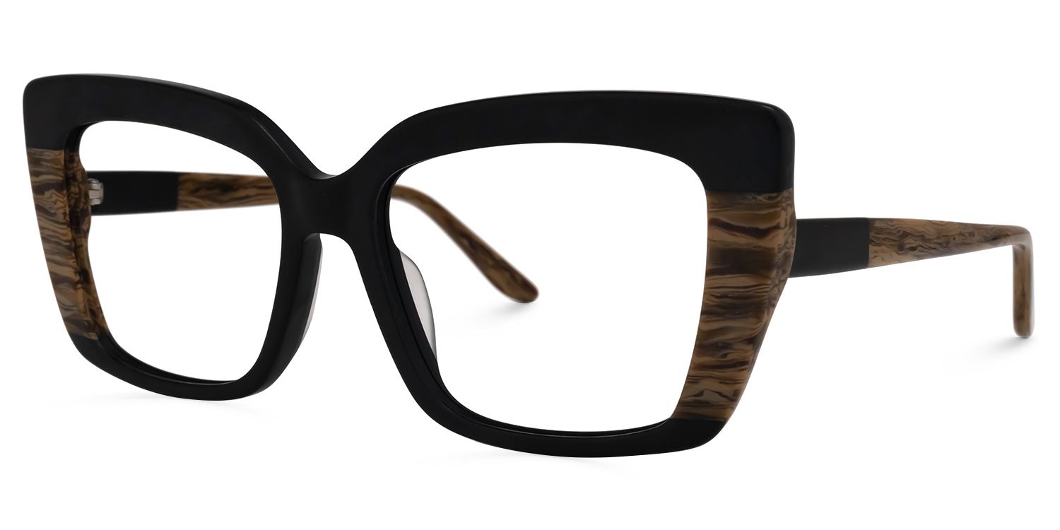 Orellana Square Black Glasses | ZEELOOL UK1
