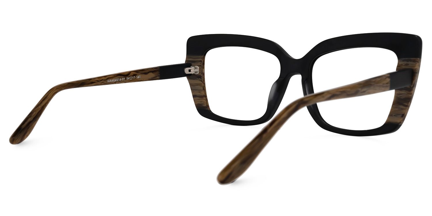 Orellana Square Black Glasses | ZEELOOL UK3