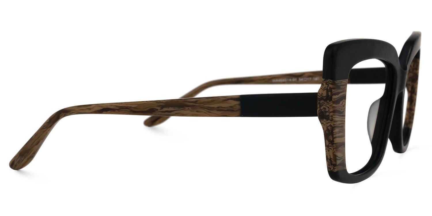 Orellana Square Black Glasses | ZEELOOL UK2