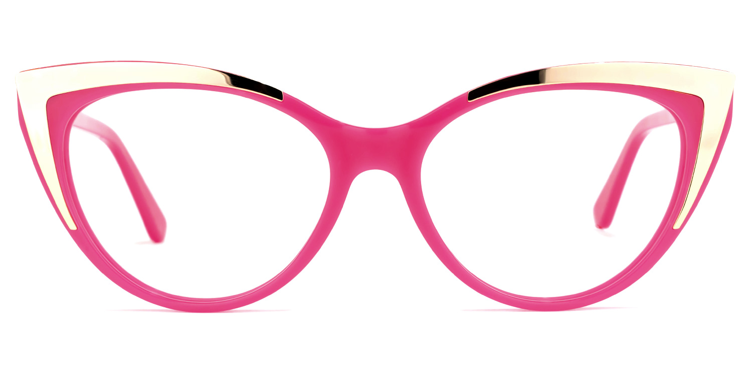 Stinson Cateye Bright-Pink Glasses | ZEELOOL UK0