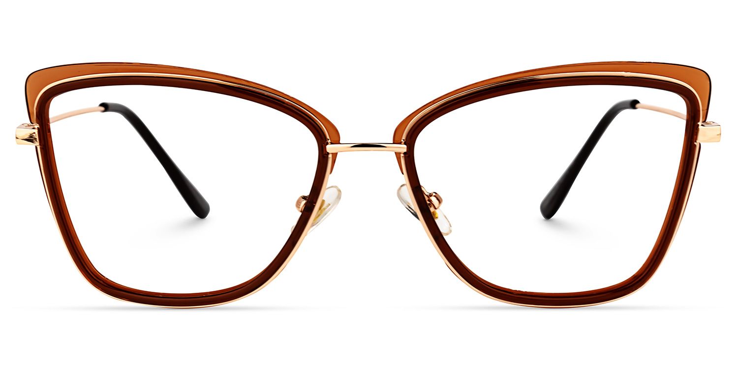 Neal Cateye Brown Glasses | ZEELOOL UK0