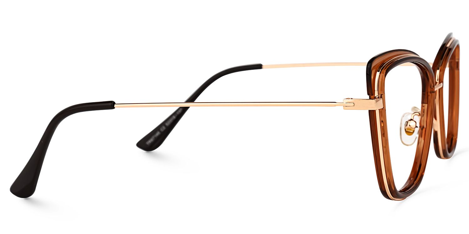 Neal Cateye Brown Glasses | ZEELOOL UK2