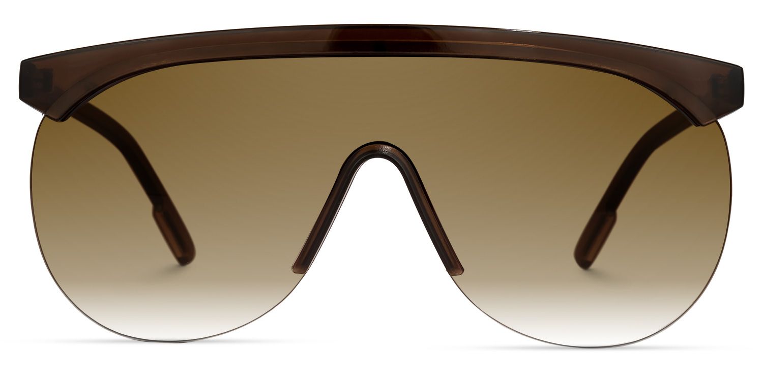 Olguimar Geometric Brown Sunglasses | ZEELOOL UK0
