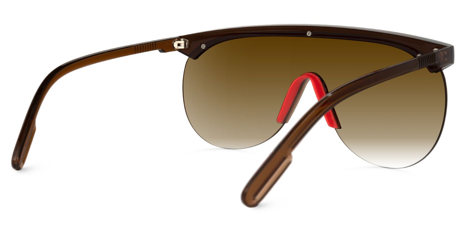 Olguimar Geometric Brown Sunglasses | ZEELOOL UK3