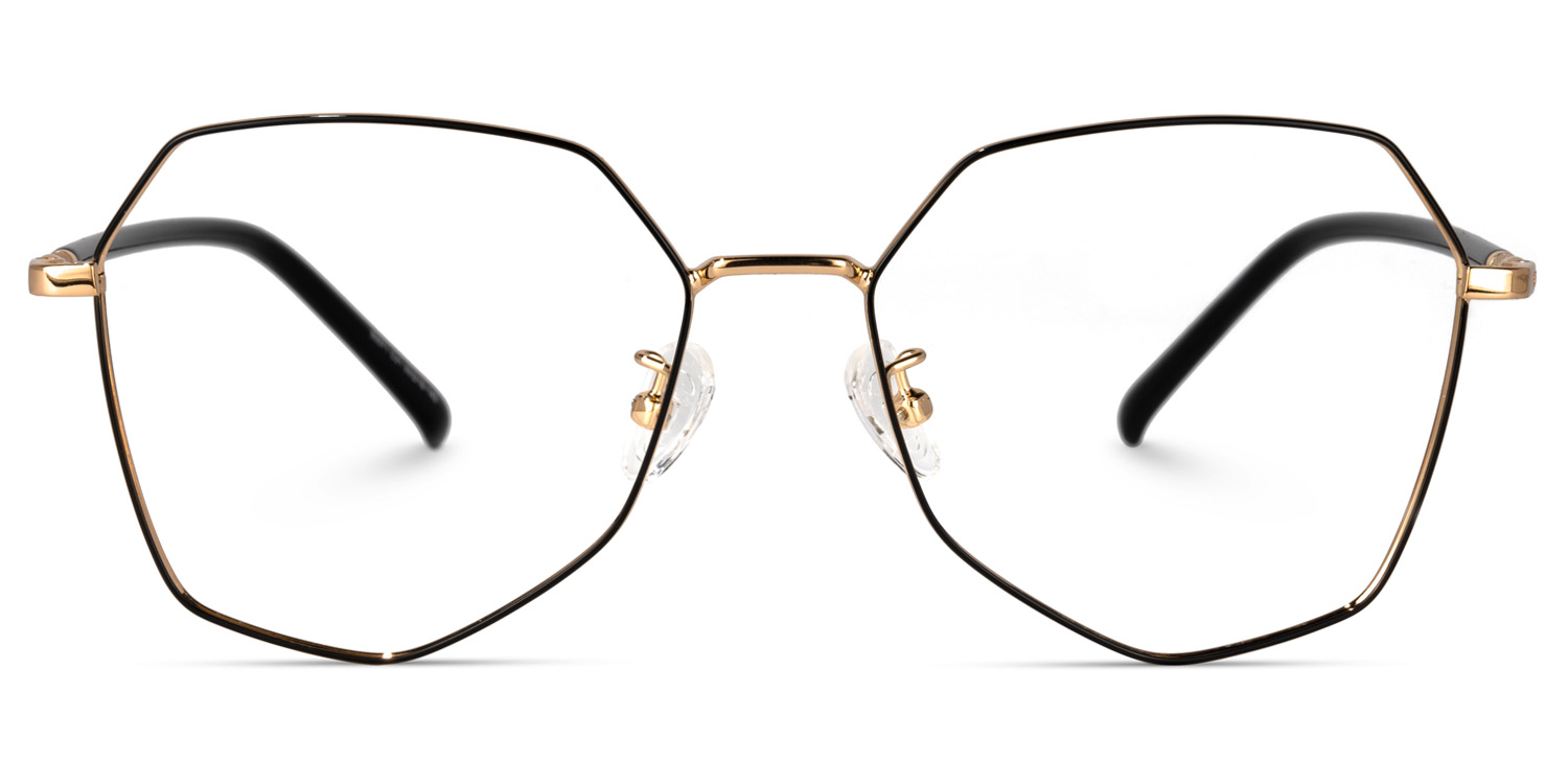 Bivins Geometric Black Glasses | ZEELOOL UK0