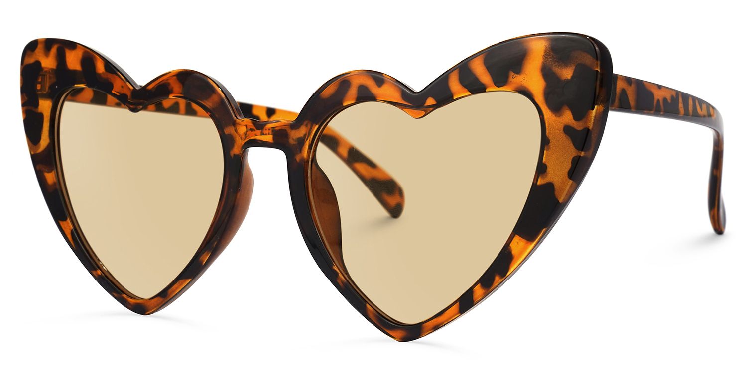 Monkina Heart Tortoise Sunglasses | ZEELOOL UK1