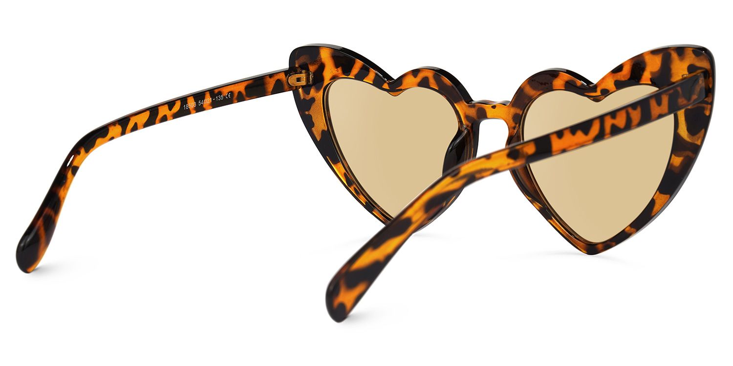 Monkina Heart Tortoise Sunglasses | ZEELOOL UK3