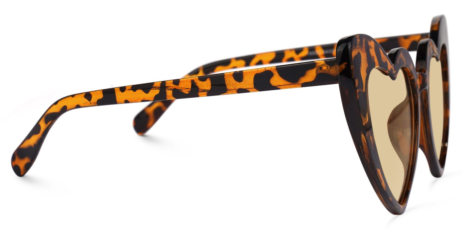 Monkina Heart Tortoise Sunglasses | ZEELOOL UK2