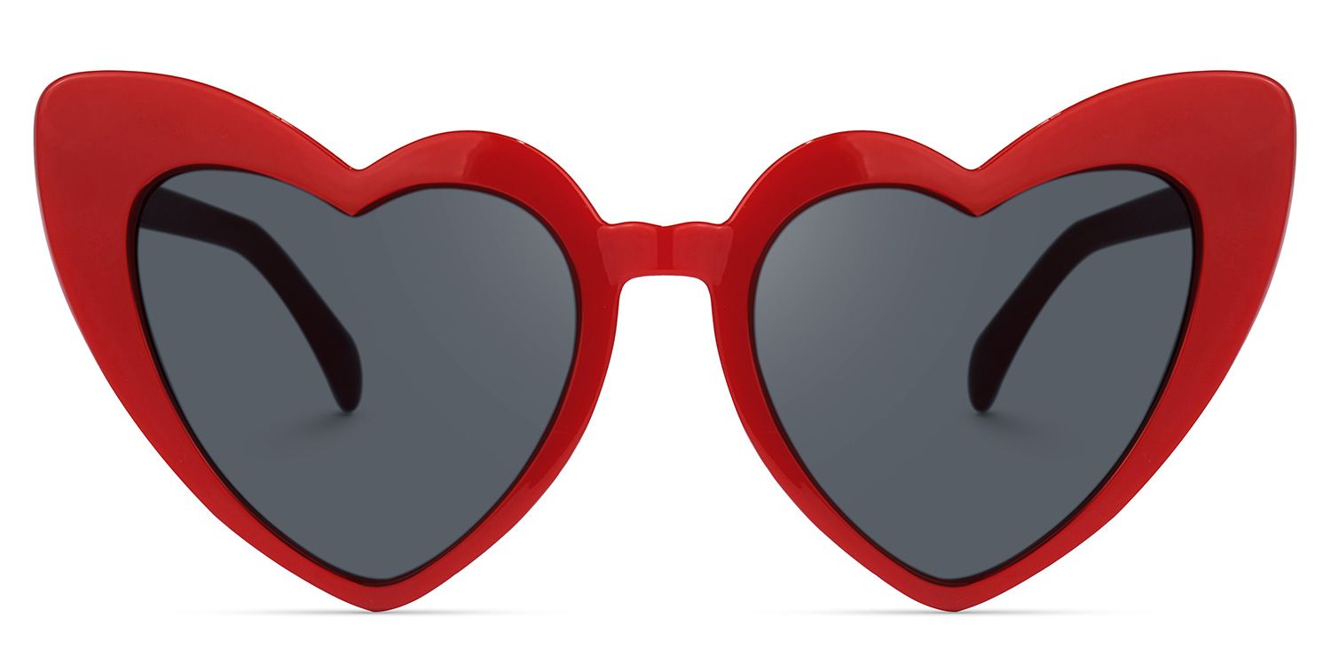 Monkina Heart Red Sunglasses | ZEELOOL UK0