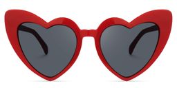 Monkina Heart Red Sunglasses0