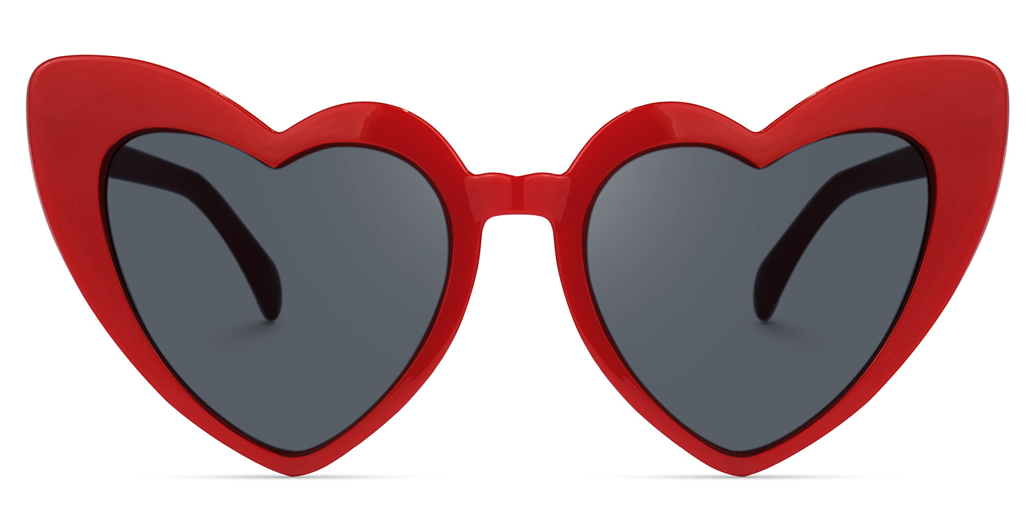 Monkina Heart Red Sunglasses | ZEELOOL UK0