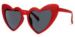 Monkina Heart Red Sunglasses1
