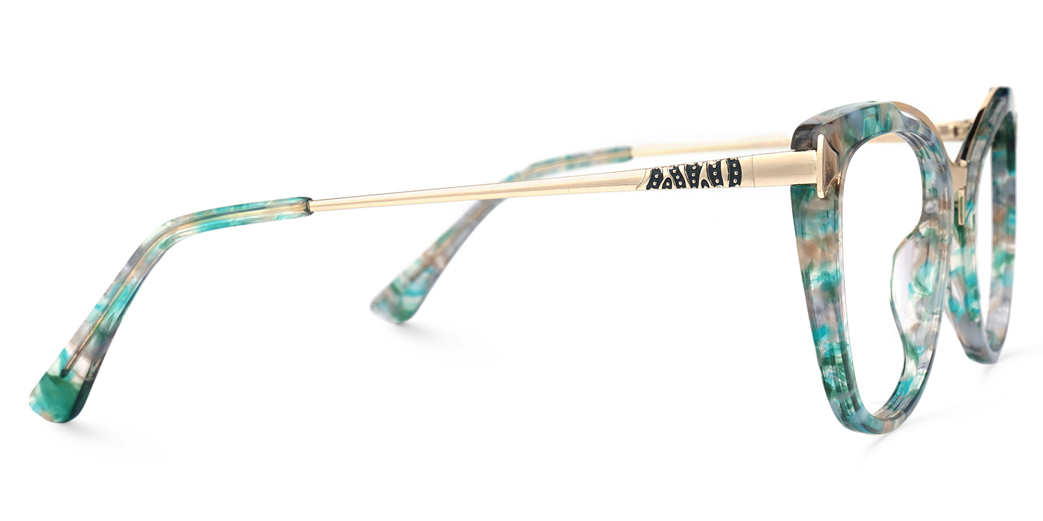 Kamara Cateye Green-Floral Glasses | ZEELOOL UK2