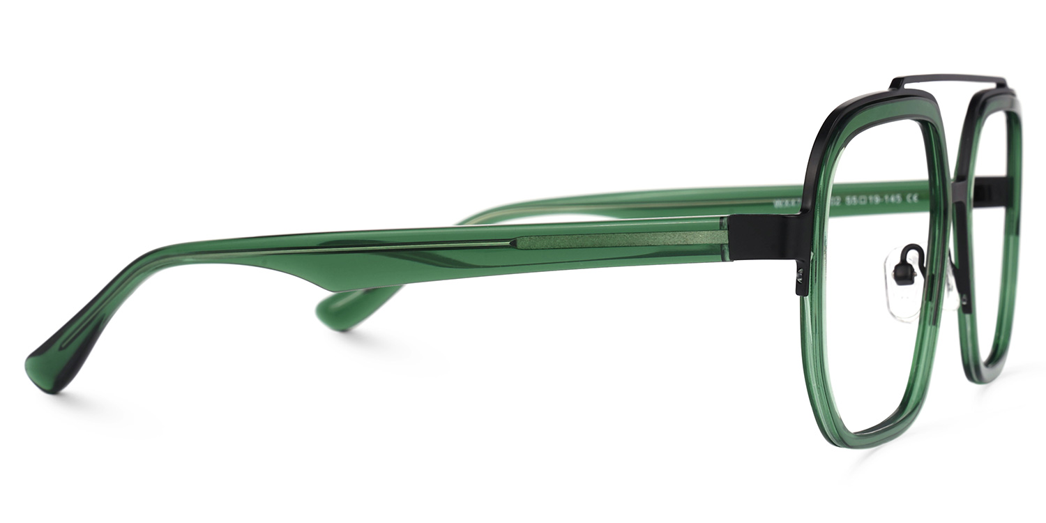 Ace Aviator Green Frame Glasses for Men | ZEELOOL UK2