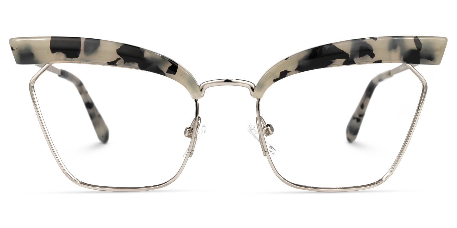 Tiffani Browline Light-Tortoise Glasses0