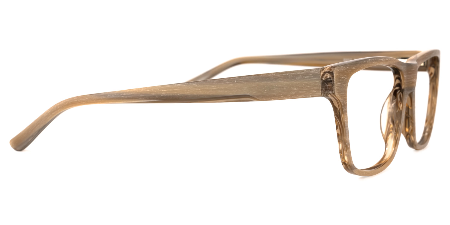 Mendez Rectangle Brown Glasses | ZEELOOL UK2