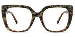 Brenda Square Camouflage Glasses0