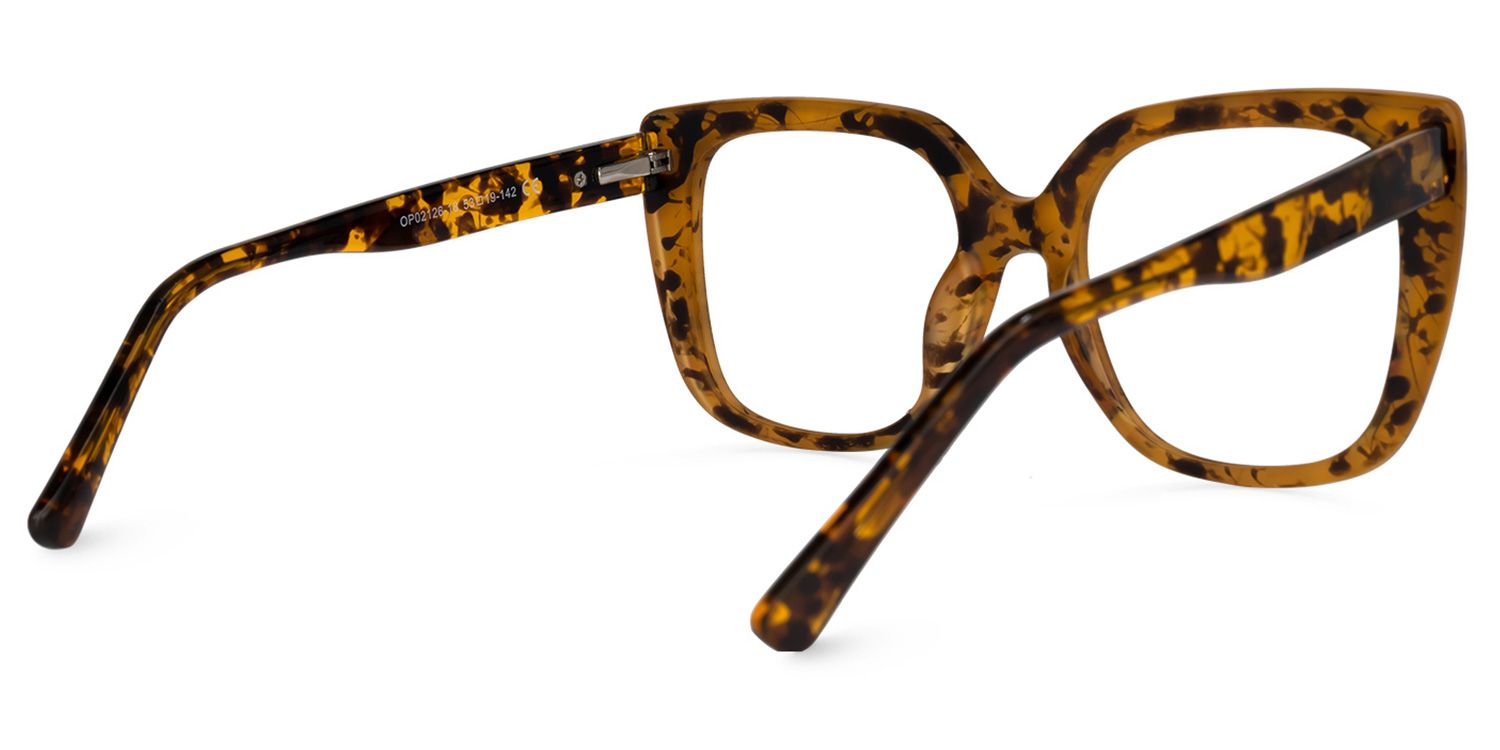 Brenda Square Camouflage Glasses | ZEELOOL UK3