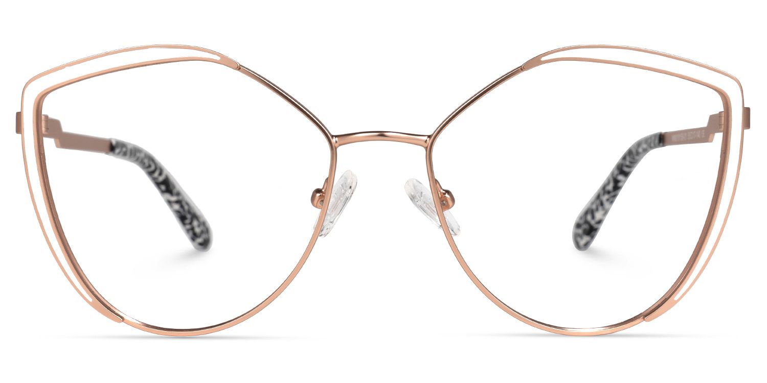 Johanna Geometric White Glasses | ZEELOOL UK0