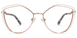 Johanna Geometric White Glasses0