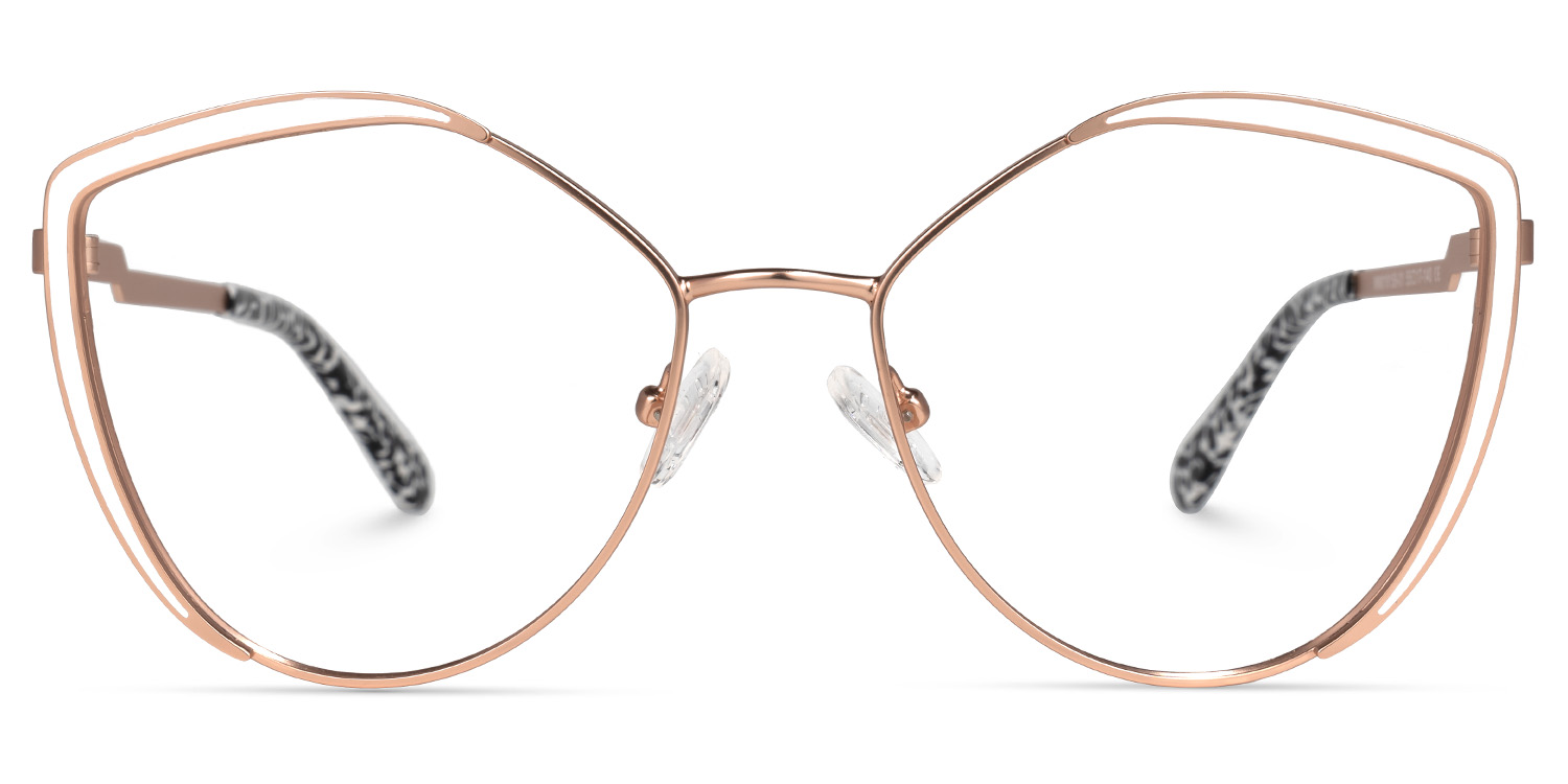 Johanna Geometric White Glasses0