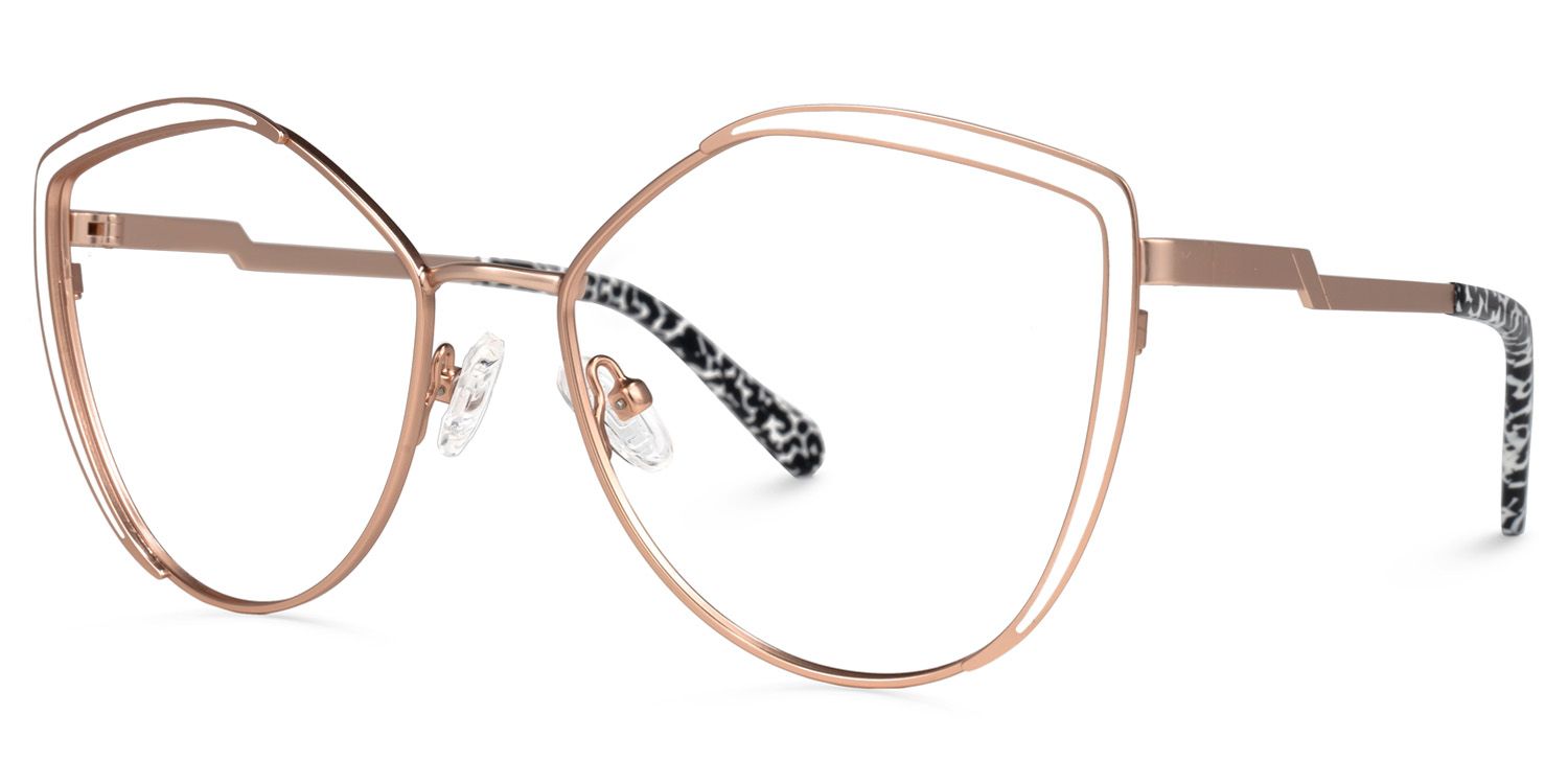 Johanna Geometric White Glasses | ZEELOOL UK1