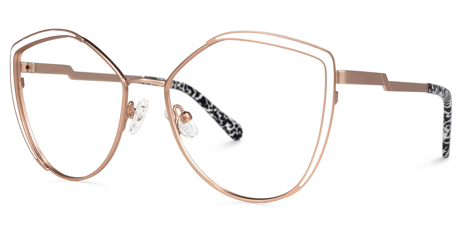Johanna Geometric White Glasses | ZEELOOL UK1