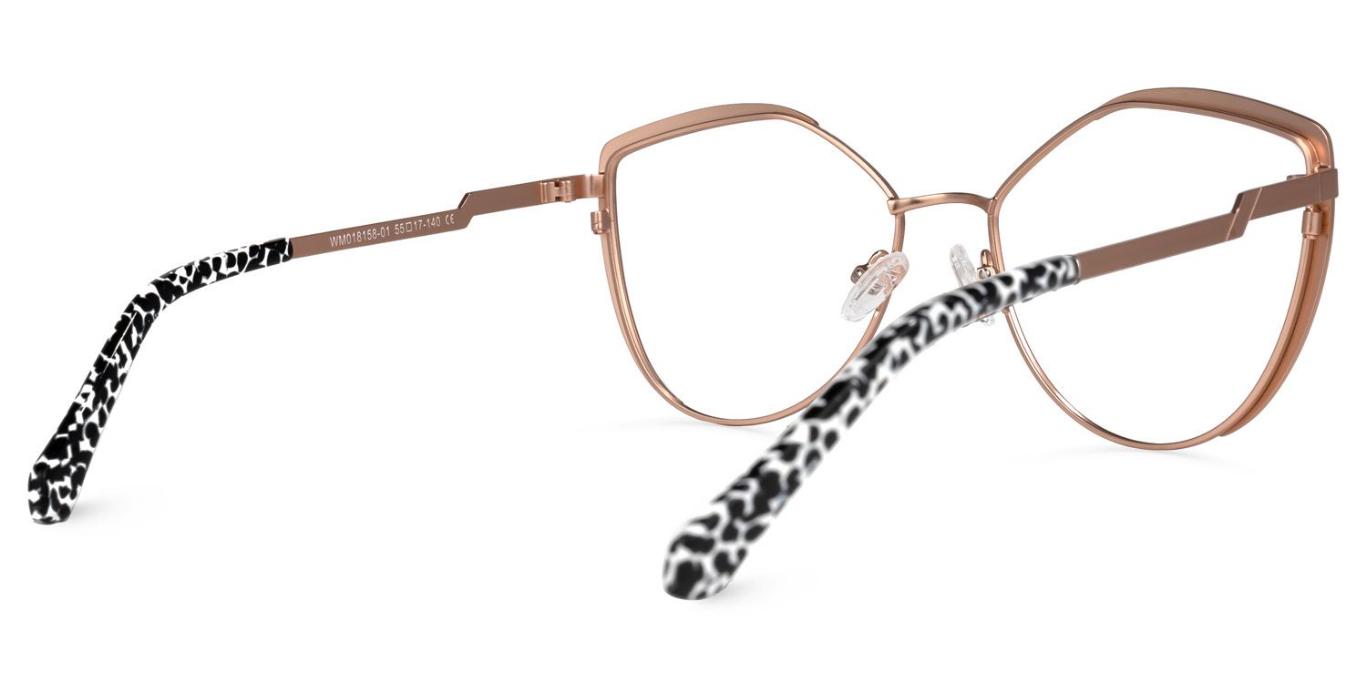 Johanna Geometric White Glasses | ZEELOOL UK3
