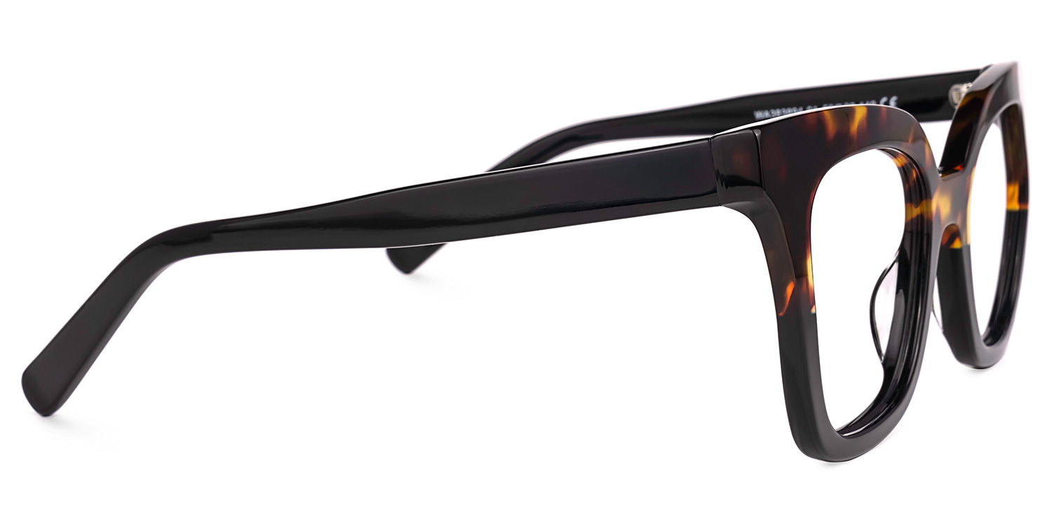 Meka Square Two-Tone Glasses | ZEELOOL UK2