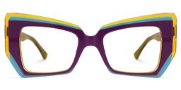Verdejo Geometric Purple Glasses0