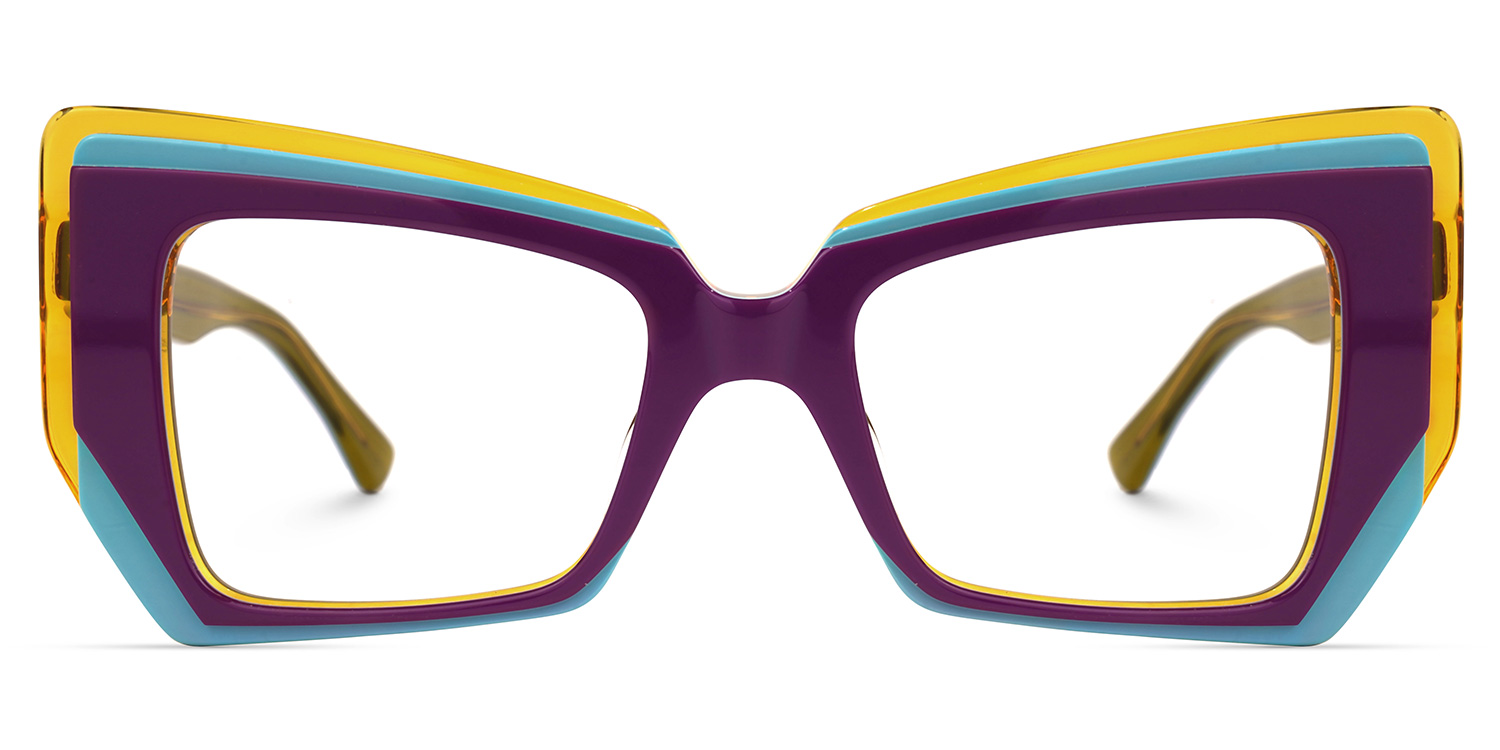 Verdejo Geometric Purple Glasses0