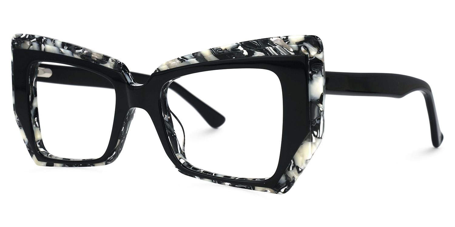 Verdejo Geometric Black Glasses | ZEELOOL UK1