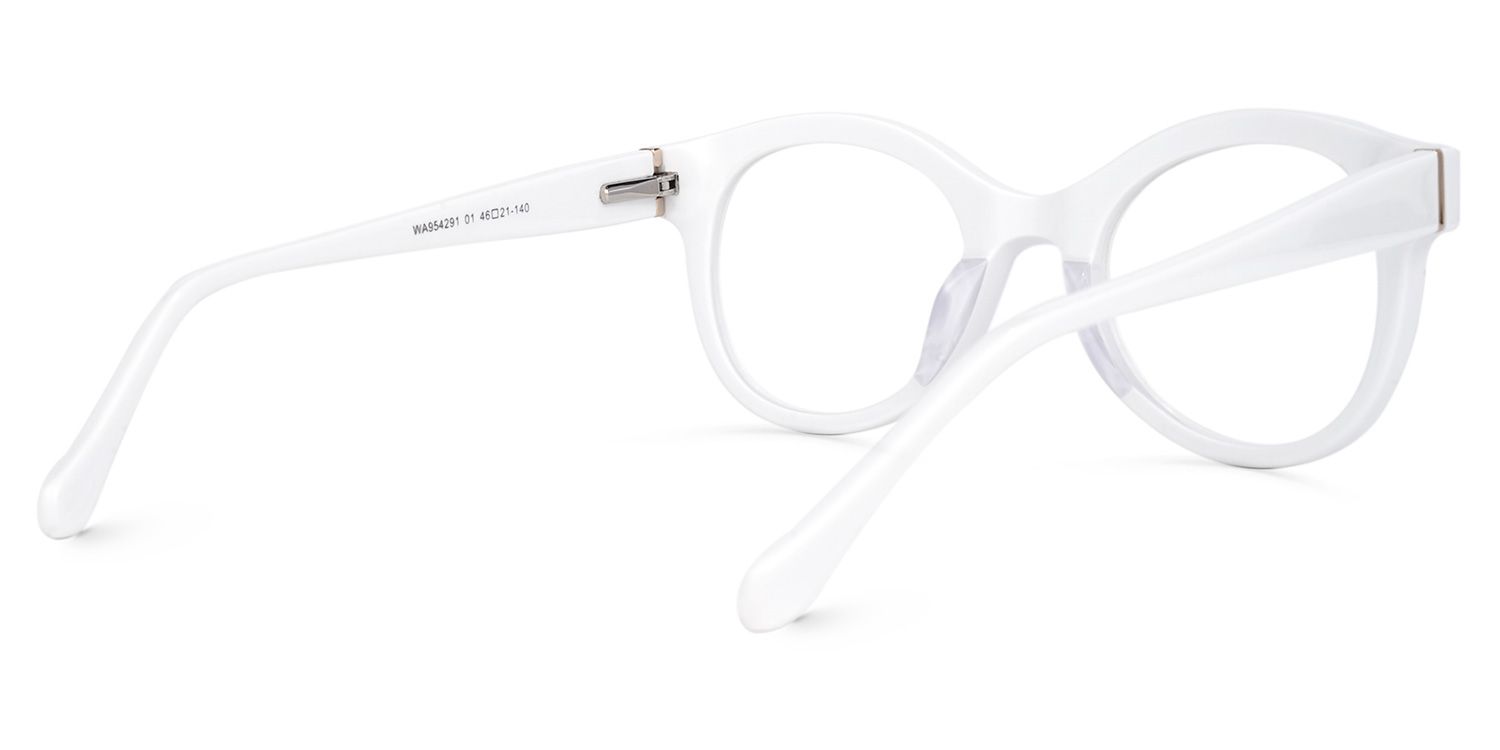 Propps Round White Glasses | ZEELOOL UK3