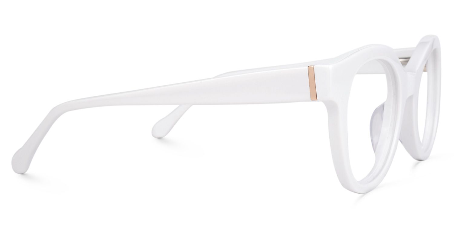 Propps Round White Glasses | ZEELOOL UK2