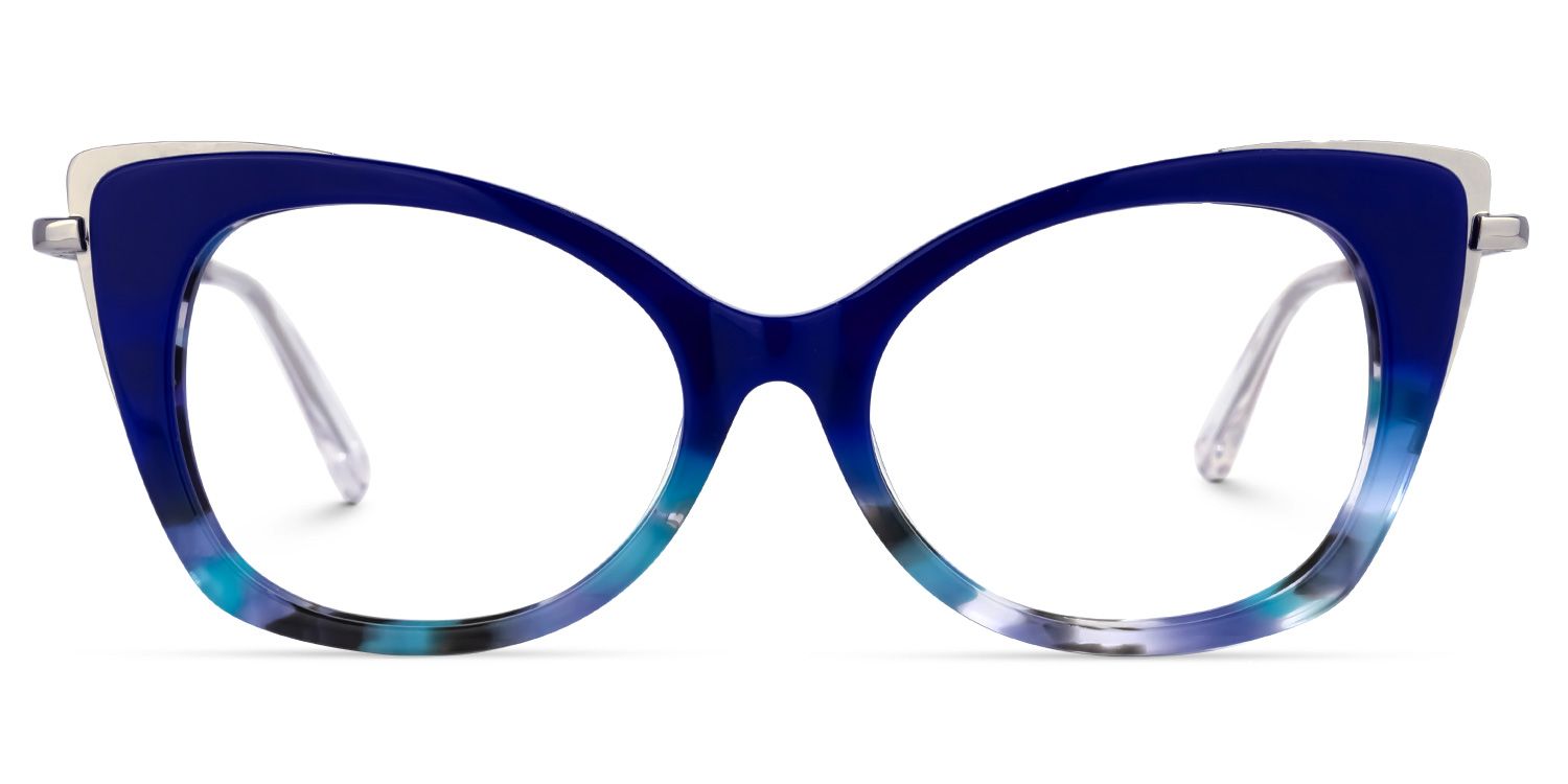 Duchess Cateye Blue Glasses | ZEELOOL UK0