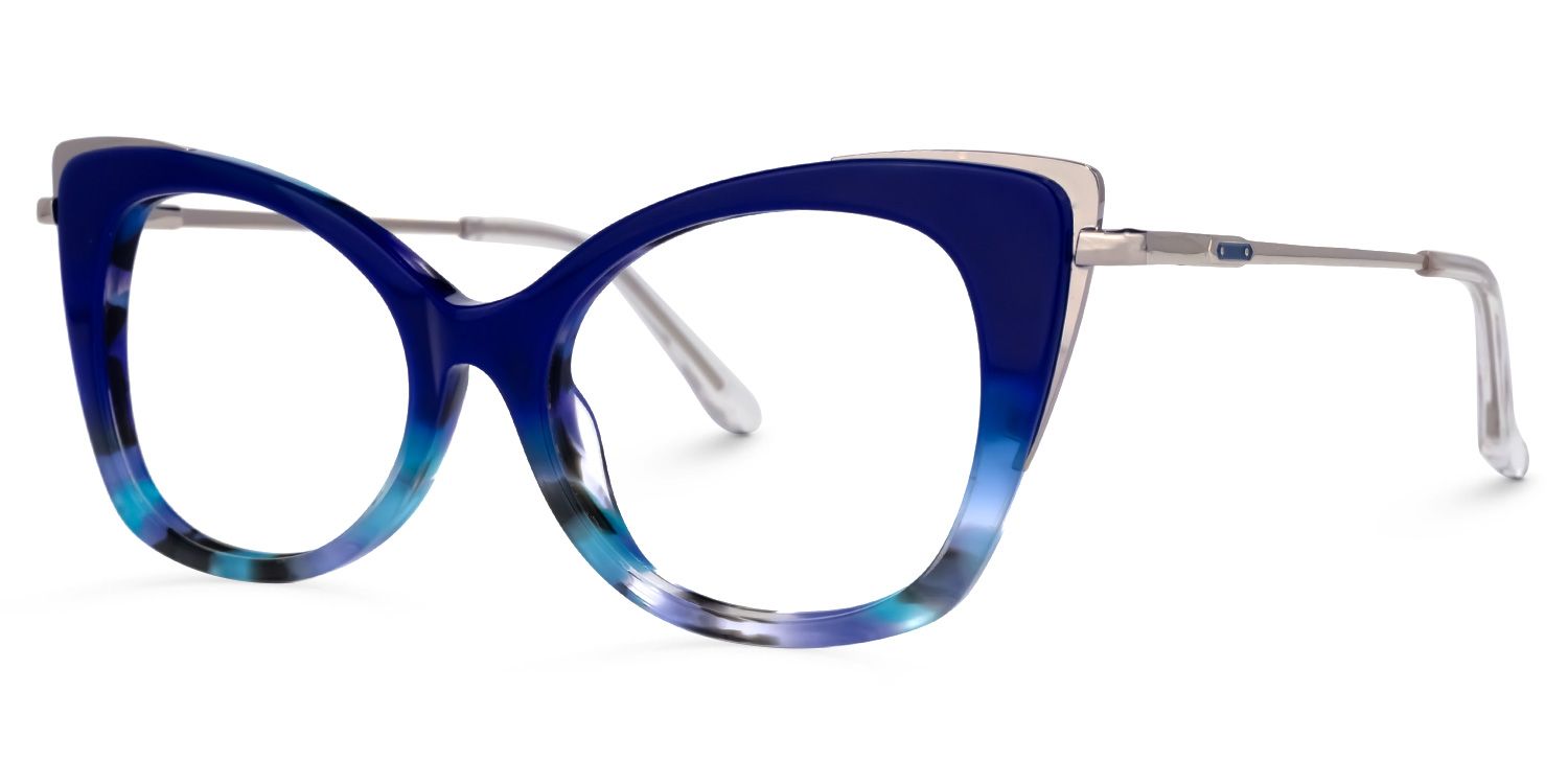 Duchess Cateye Blue Glasses | ZEELOOL UK1