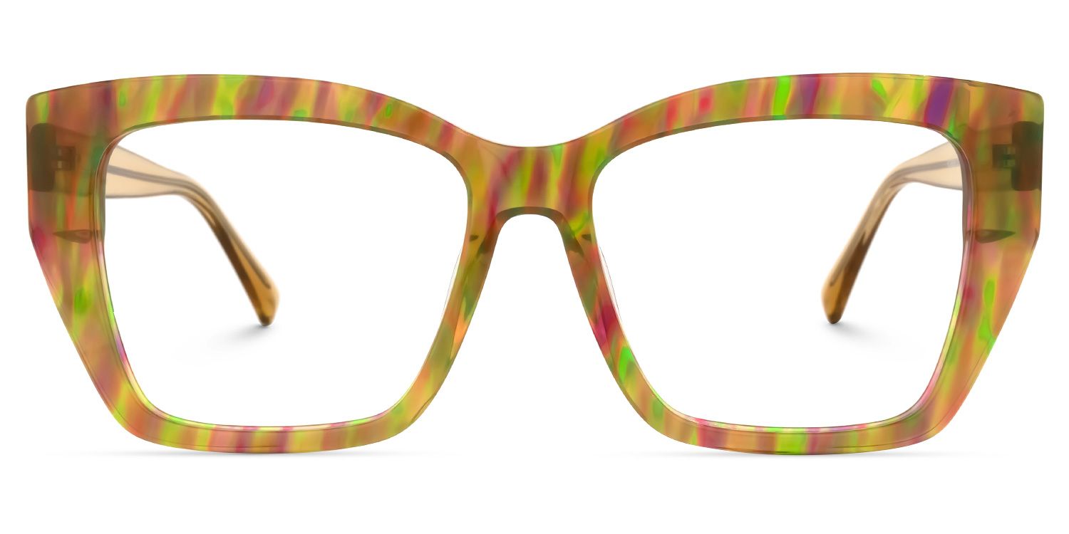 Dismuke Square Yellow Glasses | ZEELOOL UK0