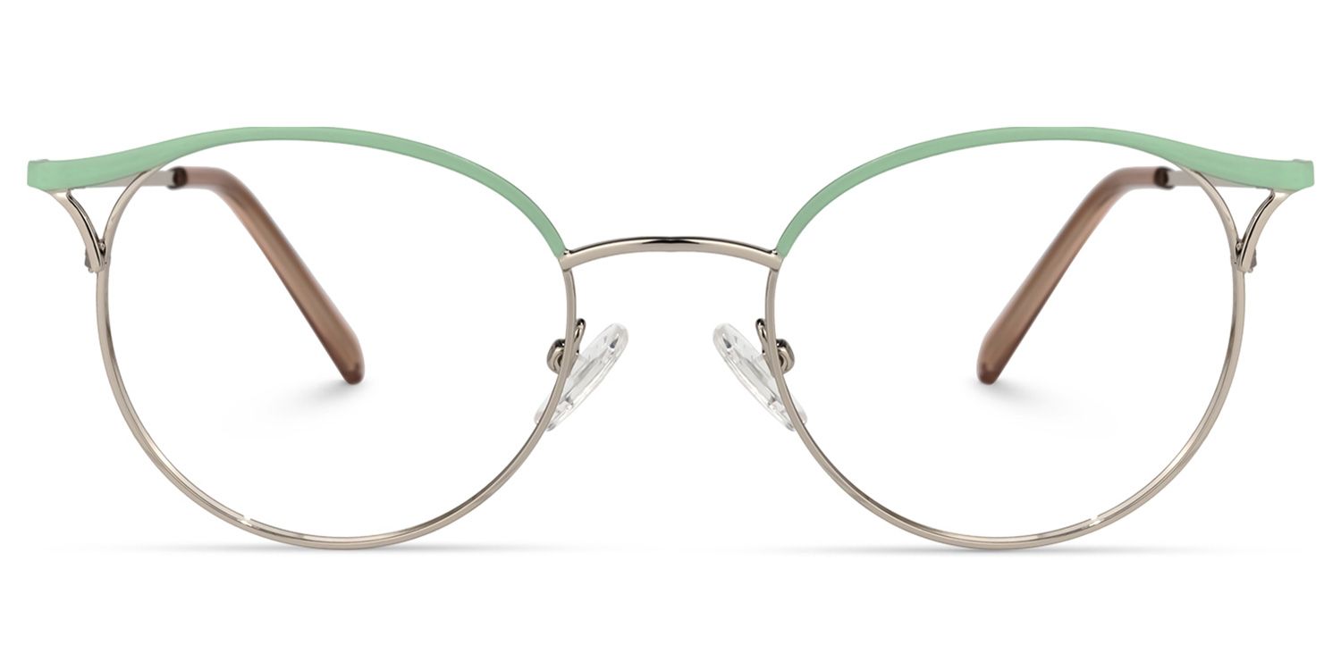 Kylie Oval Green Glasses | ZEELOOL UK0