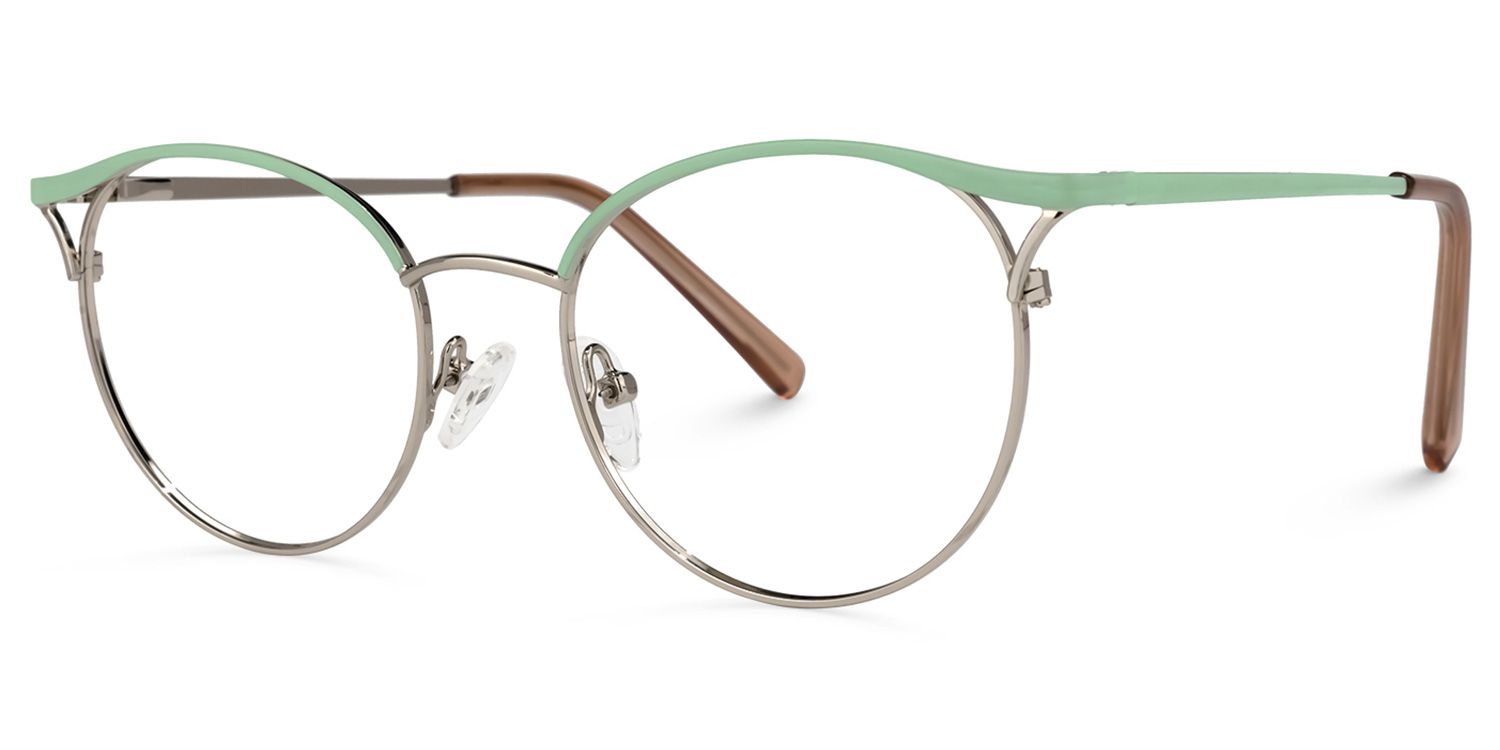 Kylie Oval Green Glasses | ZEELOOL UK1