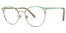 Kylie Oval Green Glasses1