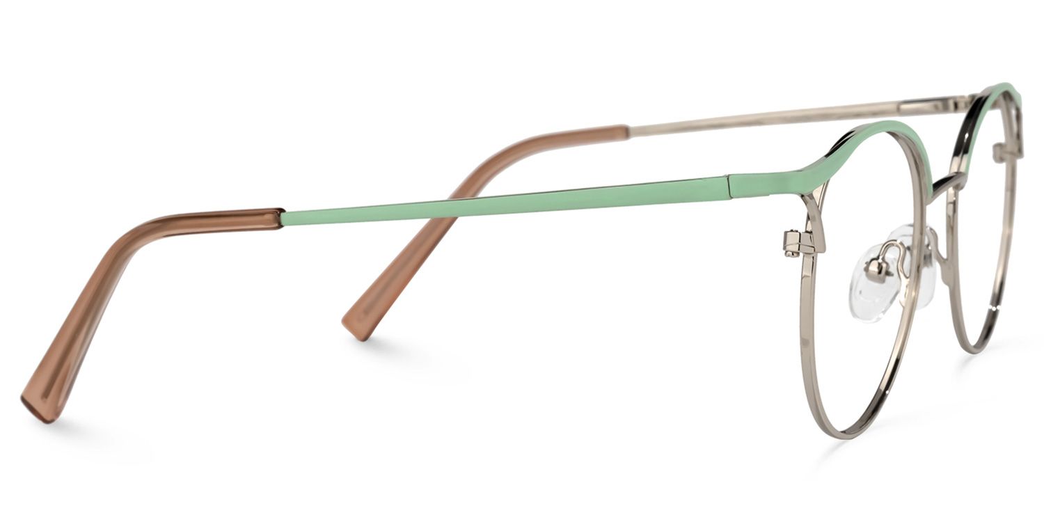 Kylie Oval Green Glasses | ZEELOOL UK3