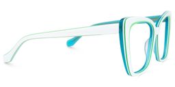 Shanell Butterfly White Glasses2