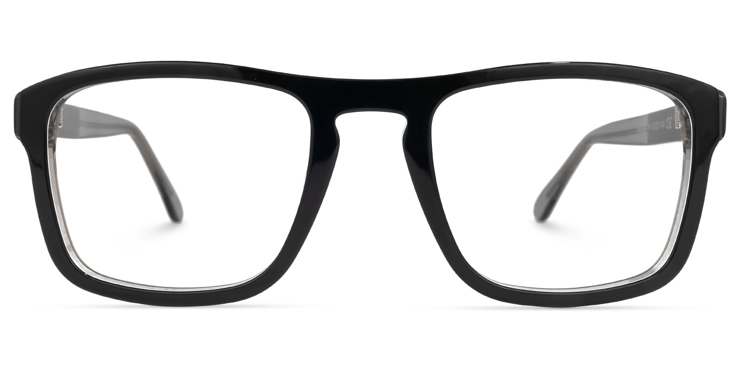 Barbee Square Black Glasses | ZEELOOL UK0