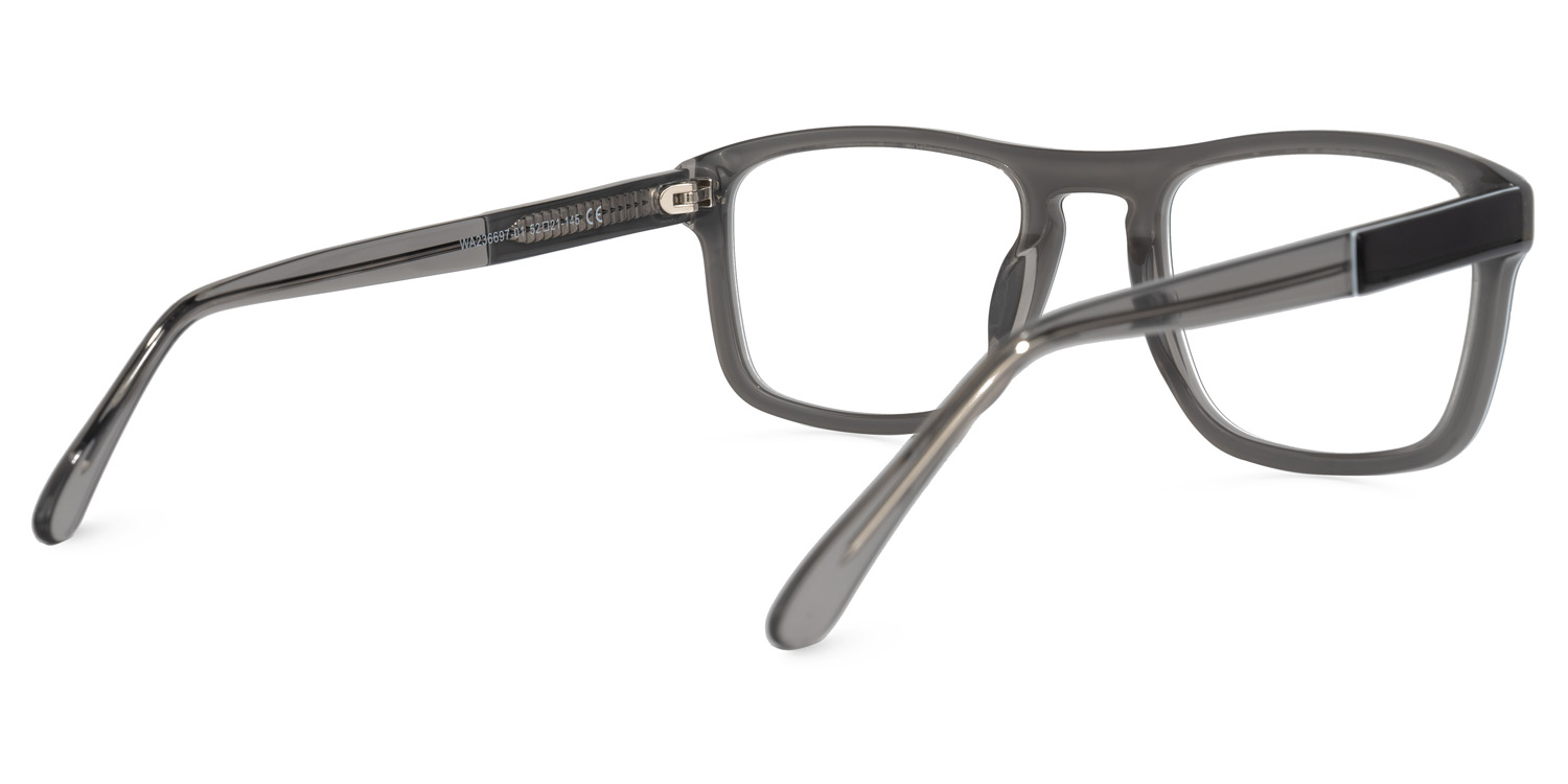 Barbee Square Black Glasses | ZEELOOL UK2