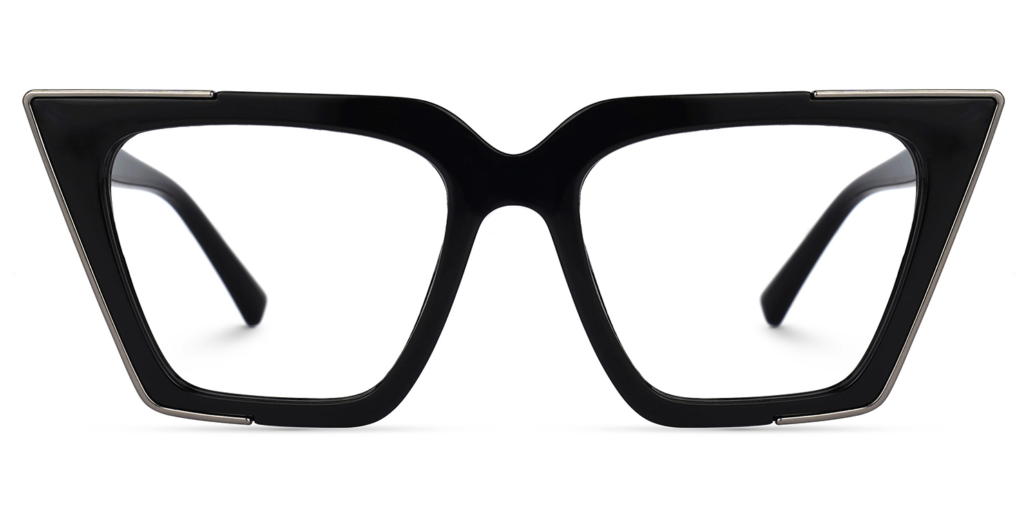Corcino Cateye Black Glasses | ZEELOOL UK0