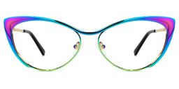 Ellen Cateye Iridescent Glasses0