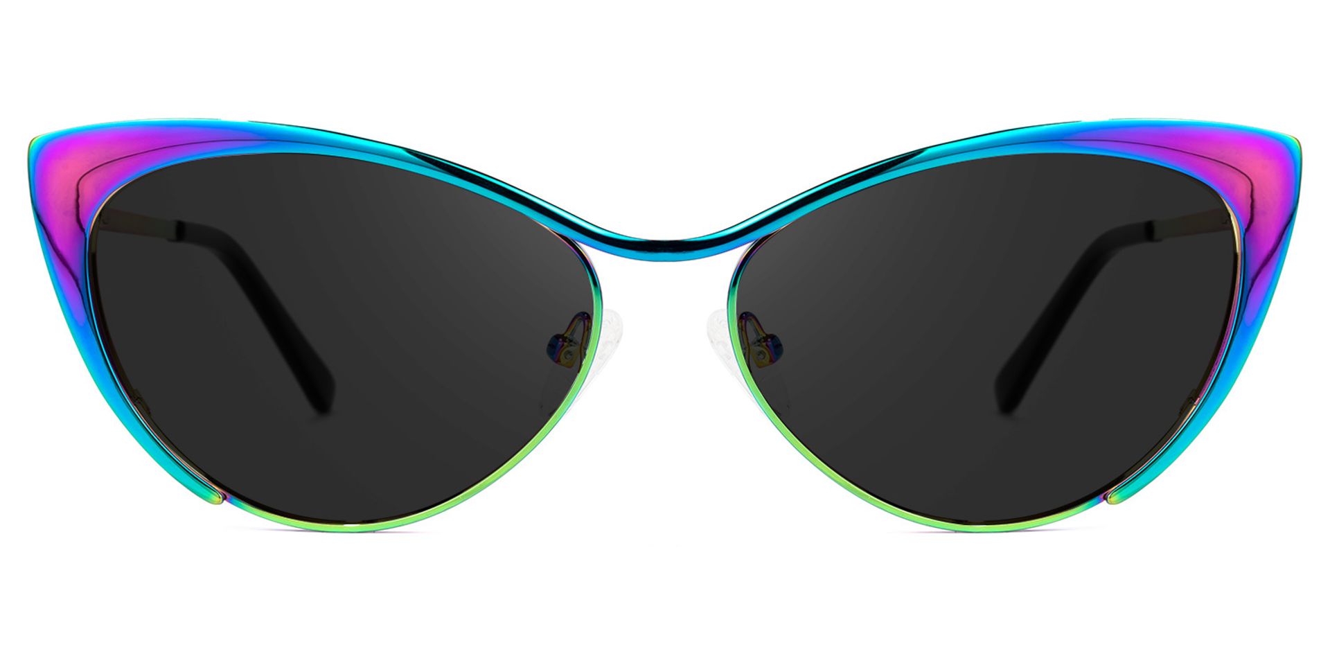 Ellen Cateye Blue-Green Sunglasses | ZEELOOL UK0